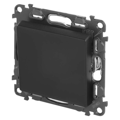 Legrand Valena Life vypínač striedavý č. 6, čierny