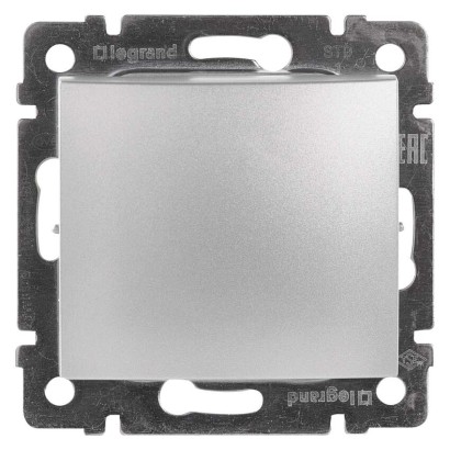 Legrand Valena spínač č. 1, stříbrný