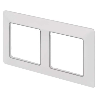 Legrand Valena Life rámik dvojnásobný, biely / chrom