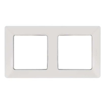 Legrand Valena Life rámik dvojnásobný, biely / chrom