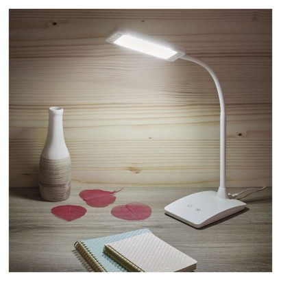 LED galda lampa EDDY, balta