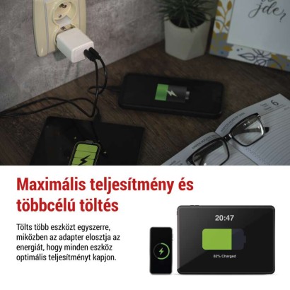 EMOS Univerzális USB töltő GaN PD 35 W max.