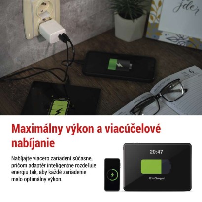 Univerzálny USB adaptér GaN do siete PD 35 W max.
