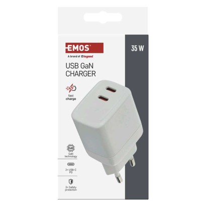 EMOS Univerzális USB töltő GaN PD 35 W max.