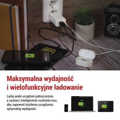 Ładowarka USB GaN PD 65 W max.