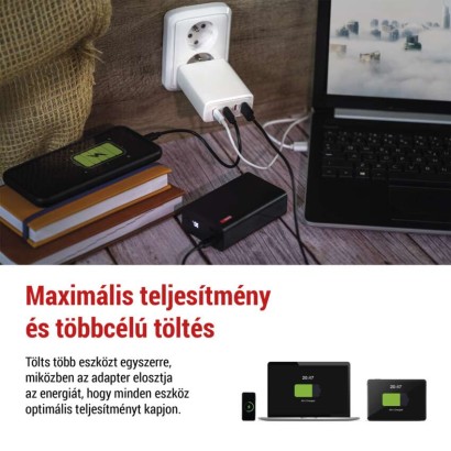 EMOS Univerzális USB töltő GaN PD 120 W max.