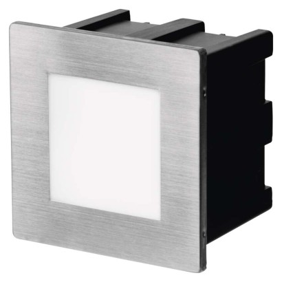 LED įleidžiamas sieninis šviestuvas AMAL 8 x 8 cm, 2W, šiltai baltas, IP65