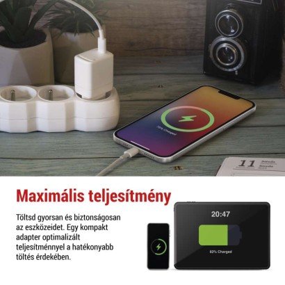 EMOS Univerzális USB töltő GaN PD 20 W max.