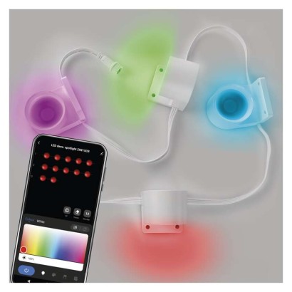 GoSmart LED kohtvalgusti - 85 cm kett, 4 osa, 7 W, RGBIC+CCT, timmitav, WiFi