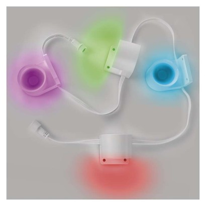 GoSmart LED prožektors - 85 cm ķēde, 4 daļas, 7 W, RGBIC+CCT, regulējams, WiFi