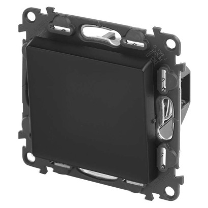 Legrand Valena Life vypínač krížový č. 7, čierny