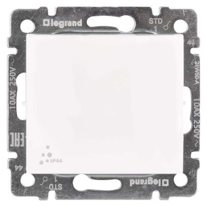 Legrand Valena spínač č. 1, IP44, biela