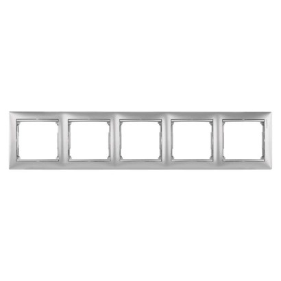 Legrand Valena rámik päťnásobný, strieborný