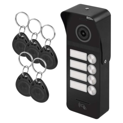 Durų kameros įrenginys EM-10AHD 4 naudotojams