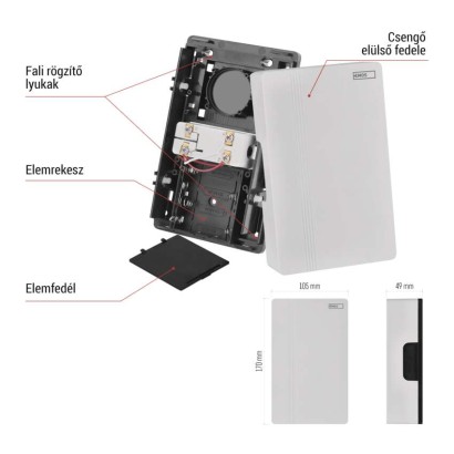 Vezetékes csengő P57102