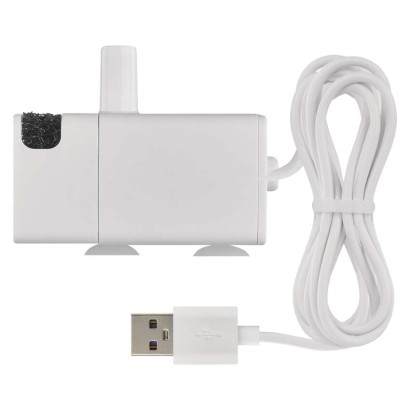 Atsarginis vandens siurblys vandens fontanams, baltas