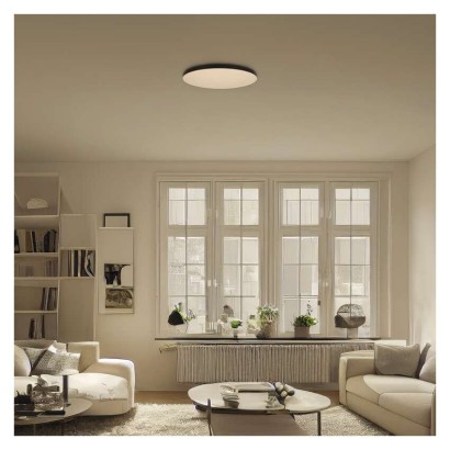 LED prisadené svietidlo DIONI kruhové, čierné,18W, CCT