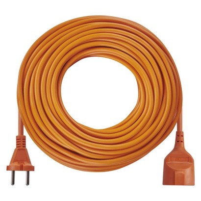 Przedłużacz 30 m / 1 gniazdo / pomarańczowy / PVC / 230 V / 1 mm2