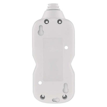 Przedłużacz 3 m / 2 gniazda / biały / PVC / 1 mm2