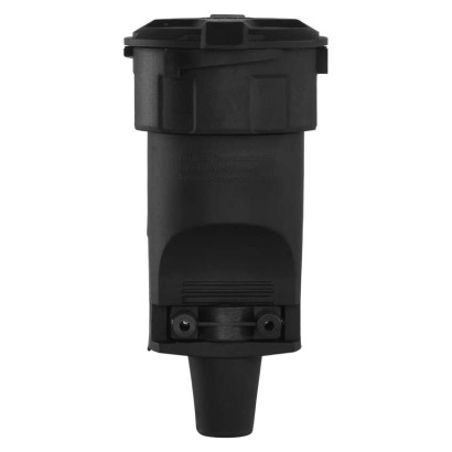 Gniazdo proste IP65 guma czarne