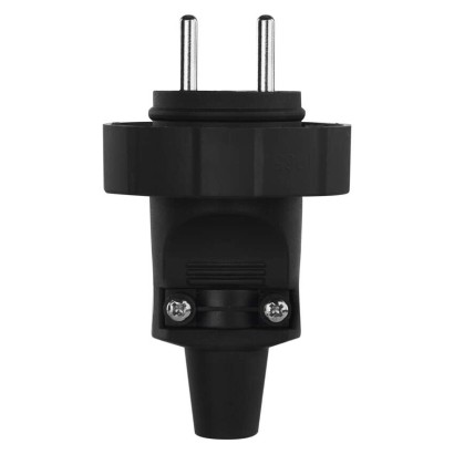 Wtyczka prosta IP65 guma czarna