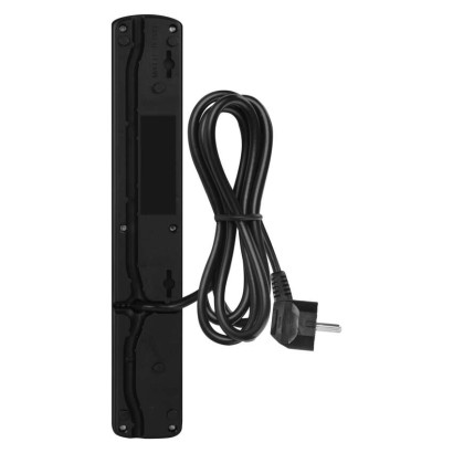 Přepěťová ochrana – 5 zásuvek, 1,5m, černá