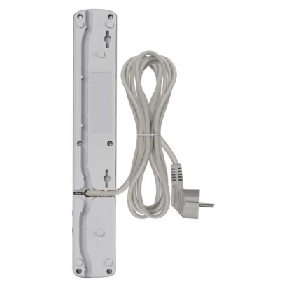 Prepäťová ochrana – 5 zásuviek, 3m, sivá