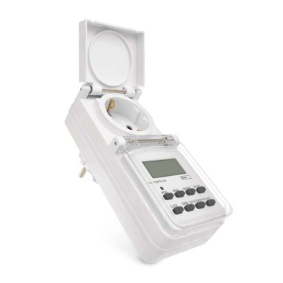 Digitale Zeitschaltuhr, IP44 für den Außenbereich