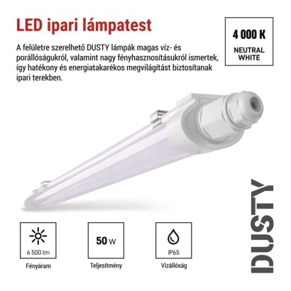 EMOS LED porálló lámpa DUSTY 50W IP65 6500lm természetes fehér