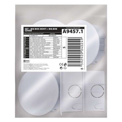 Anschlussdose KOMPLET KO97 + Anschlussdose, 5 Stk.