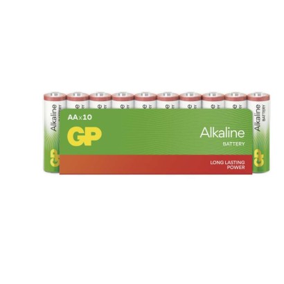 Alkalická baterie GP Alkaline AA (LR6), 10 ks