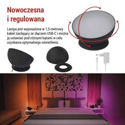 GoSmart Oprawa LED Ambilight, biała, ciepła–zimna biel/ RGB, WiFi