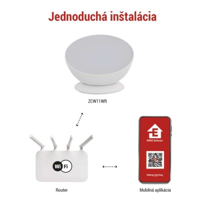 GoSmart LED ambientná lampa, biela, teplá biela–studená biela/ RGB, WiFi