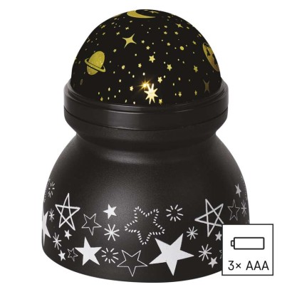 LED dekoratiivne projektor – kosmos, 3x AAA, tuppa, soe valge