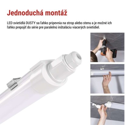 LED prachotesné svietidlo DUSTY 36W neutrálna biela, IP65
