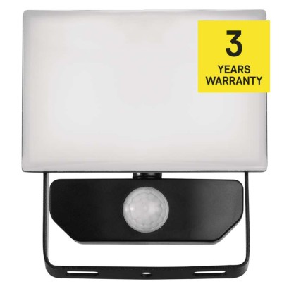 LED-valgusti TAMBO liikumisanduriga, 10 W, 1000 lm, must