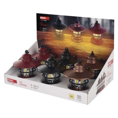 COB LED latern 150 lm, 3× AAA, 6 tk