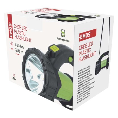 Latarka ładowalna LED CREE 5W + COB LED, 310 lm 2000mAh