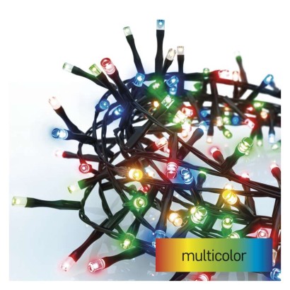 LED Weihnachtliche Lichterkette – Igel, 12 m, Außen/Innen, Multicolor, Timer