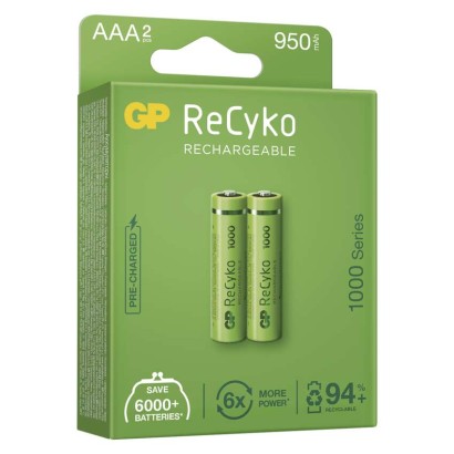 GP ReCyko NiMH Akkumulátor HR03 (AAA) 1000mAh 2db