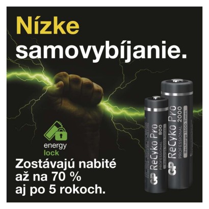 Nabíjacia batéria GP ReCyko Pro Professional (AA)