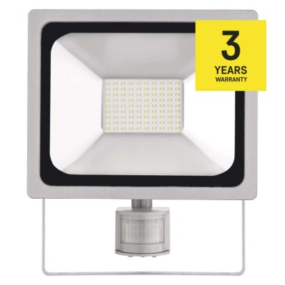 EMOS PROFI LED reflektor 50W 5000lm mozgásérzékelővel IP44 term. fehér
