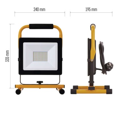 LED reflektor přenosný, 50W neutrální bílá