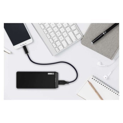 Powerbanka EMOS Alpha 20, 20000 mAh, černá + kabel USB-C