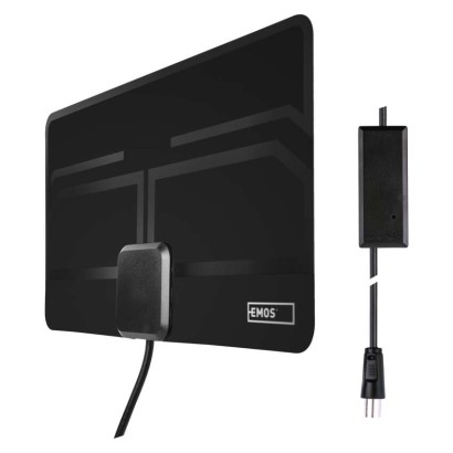 Vidaus antena EM-9023, 0–25 km, DVB-T2, DAB, LTE/4G filtras