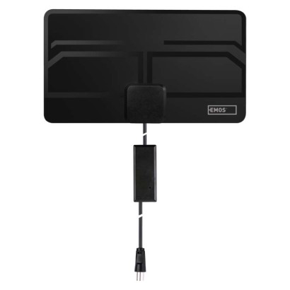 Vidaus antena EM-9023, 0–25 km, DVB-T2, DAB, LTE/4G filtras