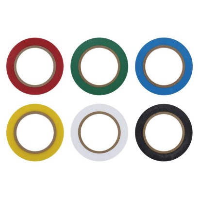 Izolační páska PVC 15mm / 8m barevný mix