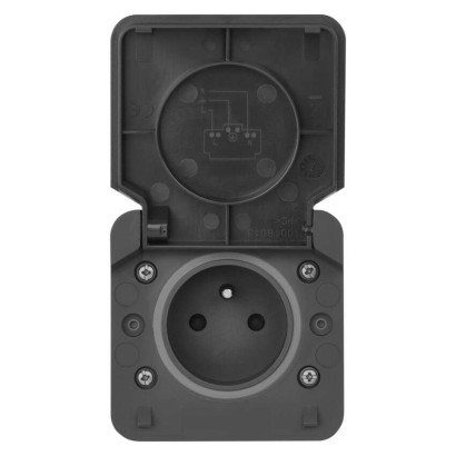 EMOS Cyklone zásuvka nástěnná IP55