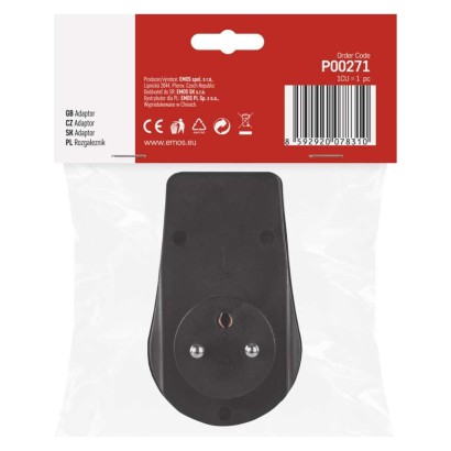 Gniazdo IP44 czarno-żółte