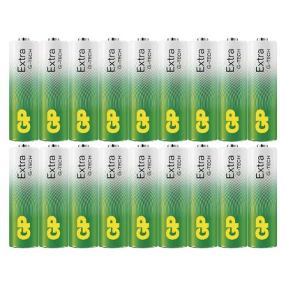 Alkalická batéria GP Extra LR6 (AA), 18 ks
